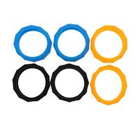 CHICAMPERA 6pcs Slip Ring Microphone Mesh Head Silicone Mic Holder Stand for Microphone Protection Use Wireless