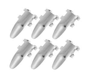 CHICAMPERA 6Pcs Stainless Steel Guitar Finger Picks Large Finger Protectors for Acoustic and Electric Guitars Banjo Fingerstyle Jazz Plectrums