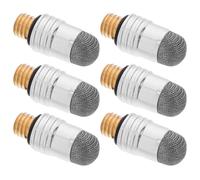 CHICAMPERA 6pcs Stylus Pen Tips Replacement for Tablets and Smartphones, Silver Fiber Material with M5 External Thread, Compatible with Touch Devices for Accurate Touch Experience