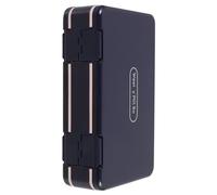 CHICAMPERA 7 Day Tablet Organiser Portable Case with Double-Layered Spacious Design and Three Compartments for Each Day, Easy to Keep Track of Medication Schedule, Blue Pp Material