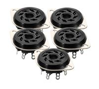 CHICAMPERA 8-Pin Bakelite Tube Socket Base 5Pcs for Tube Amplifiers Compatible Kt88 6550 6Sn7 El34 for Valve Amplifier Upgrade