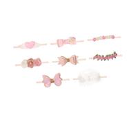 CHICAMPERA 8pcs Baby Bow Headband and Newborn Flower Headband Set for Infants, Soft Elastic Hair Bow Bands for Boys and Girls, Comfortable Hair Accessories for Daily Wear