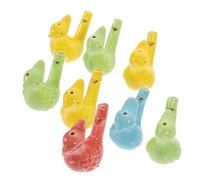 CHICAMPERA 8Pcs Ceramic Bird Whistle for Portable Adorable Whistles for Early Music Learning Sports Events and Fun Parties Sound Maker