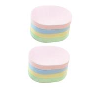 CHICAMPERA 8Pcs Facial Sponges Makeup Removing Pads Soft Exfoliating Cleansing Pads Lightweight Compact Travel-friendly Random Color Random Color