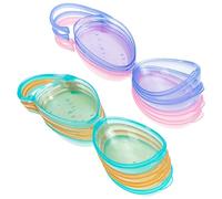 CHICAMPERA 8pcs Plastic Pacifier Holder Box for New Mom, Easy to Clean and Fits Most Pacifiers, Compact Storage Case for Small Molar and Small Items, to Store in Hand Bag or Random Color