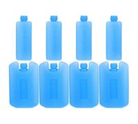 CHICAMPERA 8pcs Reusable Ice Crystal Boxes for Evaporative Air Conditioner Fans Leakproof Freezer Blocks for Coolers Lunch Boxes Cooler Bags Portable Cooling Packs for Camping Fishing Hiking
