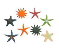CHICAMPERA 8pcs Sea Creature Models with Vivid and Realistic Design, Pvc Material Artificial Sea Star Decorations for Arts and Crafts or Home, Beach Theme Party Ornament with Artistic