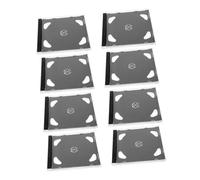 CHICAMPERA 8pcs Transparent Cd Cases Reusable Storage Holders for and DVDs Protects Discs from Scratches for Organizing Music and Movies