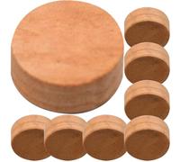 CHICAMPERA 8pcs Trombone and Trumpet Cork Pads Key Pads Synthetic Material Khaki Protect The Instrument Safe Musical Instrument Key Mats Replacement Parts