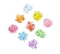 CHICAMPERA 9bag Sequin Decorative Materials DIY Pearl Nail Art Craft Decoration Colors Gold Glitter Beads for Crafting Nail Decor