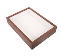 CHICAMPERA A3 Walnut Wood Dried Flower Display Frame with 5cm Deep Acrylic Window Shadow Box for Home Decoration, DIY Specimen Photo Holder without Stand