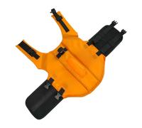 CHICAMPERA Adjustable Dog Swimwear Life Preserver with Shark Fin Design in Orange Nylon, Prevents Vest from Falling and Helps Dogs Swim Further for Ocean and Water Activities