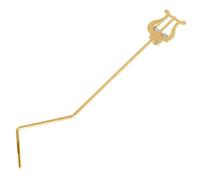CHICAMPERA Adjustable Iron Instrument Lyre Clip for Brass Instruments and French Horns, Golden Sheet Music Holder with Secure Music Handling, for Concert Band and Performance Use