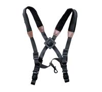 CHICAMPERA Adjustable Nylon Saxophone Harness Strap for Adults Black Shoulder Chest Belt for Alto Tenor Soprano Saxophones Comfortable Lightweight Design to Reduce Hand Pressure and Enhance