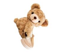 CHICAMPERA Adorable Plush Bag Single-shoulder Bag Bear Shaped Cartoon Lovely with Smooth Sewing Stitching Convenient to Carry for Daily Use Women