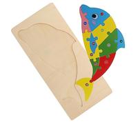 CHICAMPERA Animal Shape Wooden Educational Puzzle Jigsaw Plaything for Boys and Engaging Problem Solving Activity Enhances Imagination and Creativity for Early Learning