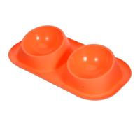 CHICAMPERA Anti-ant Double Dog Water and Food Bowls with Non-slip Base Portable Plastic Pet Feeder for Small Dogs and Cats Ergonomic Feeding Angle Easy-clean Outdoor and Indoor Pet Dish