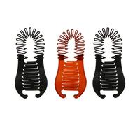 CHICAMPERA Banana Hair Clips Strong Structure and Not Easy to Break Assorted Colour 6pcs Flexible Hair Accessories for Women for Ponytail Styling