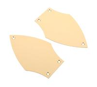 CHICAMPERA Bass and Electric Guitar Truss Rod Cover 2Pcs Metal Geometric Pattern and Headstock Rod Cover for Band Practice