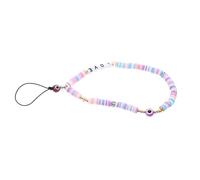 CHICAMPERA Beaded Cellphone Lanyard Phone Hanging Chain Love Letters for Smartphone Camera Wrist Strap to Prevent Lost
