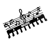 CHICAMPERA Black Iron Keys Wall Holder with Wall Mount Design and Space-Saving Feature Simple and Delicate Style Key Holder Suitable for Bathroom and Bedroom Small Items Storage