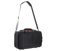 CHICAMPERA Black Oxford Cloth Clarinet Case with Hard Shell, Two-way Carrying, Two Reinforced Handles and Shoulder Strap, Stain-resistant Clarinet Carrying Bag for Portable Use