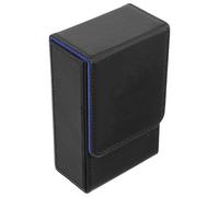 CHICAMPERA Black Pu Leather Tarot Card Storage Case Multi-purpose Small and Delicate Cards Organizing Box Easy to Clean Portable for Travel and Daily Use