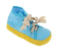 CHICAMPERA Blue Shoe Shaped Dog Chewing Made of Sturdy Cloth for Training and Companion Use, a Funny Pet Bite-resistant and Desktop Decoration for Dogs and Pets