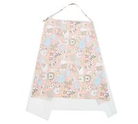 CHICAMPERA Breathable Muslin Nursing Cover for Moms, Pink Multipurpose Feeding Apron with Mesh, Lightweight Breastfeeding Privacy Shield for Outdoor and Travel Use