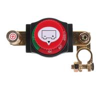 CHICAMPERA Car Battery Kill Switch with Removable Knob, 12v 24v Adjustable Angle Power Cut-off Switch for Truck and Rv, Brass and Plastic Construction, Extends Battery Life and Lowers Heat