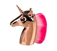 CHICAMPERA Cartoon Shape Design Cosmetics Foundation Brush with Pink Artificial Fiber Bristles and Golden Plastic Handle for Women and Girls Daily Makeup Application with Bag Package