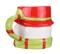CHICAMPERA Ceramic Drinking Mug with Snowman Design, Creative Holiday Coffee Cup for Home and Cafe Use, Stylish Xmas Reindeer Novelty Mug for Adults, Sturdy Ceramic Material Random Color