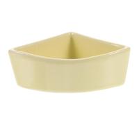 CHICAMPERA Chew-Resistant Ceramic Feeding Basin for Hamsters Yellow Triangle Stable Design Water and Food Bowl for Guinea Pigs and Squirrels
