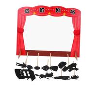 CHICAMPERA Chinese Shadow Puppet Plays Set for Kids with DIY Mini Shadow Puppets and Theater Stage Fairytale Frog Prince Design for Preschool Storytelling and Family Play Random Color