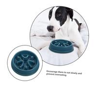 CHICAMPERA Choking Slow Food Bowl for Dogs Round Design Base to Prevent Slipping for Slowing down Eating and Training Puppies