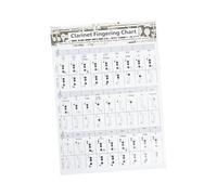 CHICAMPERA Clarinet Finger Guide Chart for Beginners Printed Music Chord Poster with Clarinet Chords Easy Learning Practice Aid for Woodwind Players