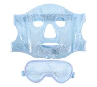 CHICAMPERA Cold Face Eye Mask for Women Men Ice Cooling Compress for Dark Circles Puffiness Ergonomic Fit Reusable Hot Cold Therapy for Stress Headache Skin Care