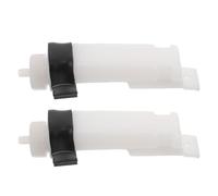 CHICAMPERA Coolant Overflow Tank with Extreme Cold Protection Plastic 2pcs 200ml Motorcycle Radiator Expansion Bottle and Convenient Installation for Offroad Adventures