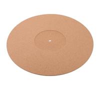 CHICAMPERA Cork Turntable Mat for Vinyl Record Players, Anti-Static Vinyl Record Protective Pad Groove, 297mm Diameter x 3mm Thickness, Turntable Slipmat for Home Use