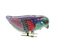 CHICAMPERA Creative Wind Up Tinplate Magpie Friendly Clockwork Design Vintage Collectible for Adults Safe No Battery Plaything Great for Fun Memories