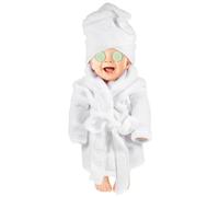 CHICAMPERA Cucumber Towel Bathrobe for Newborn Girls Hooded Bath Towel Outfit for Tiny Boy Girl Photography Prop