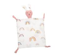 CHICAMPERA Cute Bunny Muslin Lovey Blanket Soft Comfort for Newborns Boys Girls Cotton Muslin Security Blanket Soothing Toy