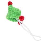 CHICAMPERA Cute Light Green Yarn Knitted Guinea Pig Hat for Hamsters Small Animal Christmas Party Costume Accessories Versatile Use Photo Prop Mini Stylish Pet Hat