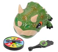 CHICAMPERA Dinosaur Biting Fingers Game for Favor with Snap-shut Mouth Smooth Artificial Teeth Funny Family Game Green Design