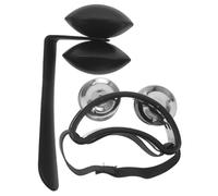 CHICAMPERA Double Row Jingle Foot Tambourine Heel Shaker for Drummers and Guitarists, Portable Hands-free Percussion Instrument with Strap, Plastic and Metal Construction, for Solo Shows