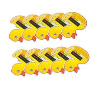 CHICAMPERA Duck Baby Bath Thermometers Baby Bath Temperature Checker with Instant Read Lcd Display Duck Shaped Card for Newborn Time Portable Water Temperature Monitor Toy 10 Pack