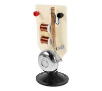 CHICAMPERA Electric Bell Experiment Device Plastic and Metal Construction with Precise Wiring Marks, Vertical Design and Spring Return Mechanism for Physics Lab Teaching for School Physics
