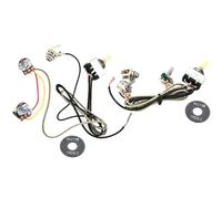 CHICAMPERA Electric Guitar Easy to Install and Remove with A500k and B500k Pots Wiring Harness Replacement Made of Sturdy Metal and Plastic, Accessory for Electric Guitar Maintenance