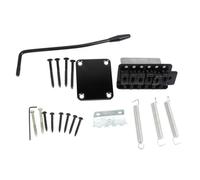 CHICAMPERA Electric Guitar Tremolo Bridge with Black Metal Neck Plate for St Guitar Replacement Parts Easy to Install Maintenance and Repair