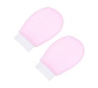 CHICAMPERA Exfoliating Gloves Bath Towel Gloves Pink Body Scrub Mitts for Women Dead Skin Removal Shower Bath Spa Accessories